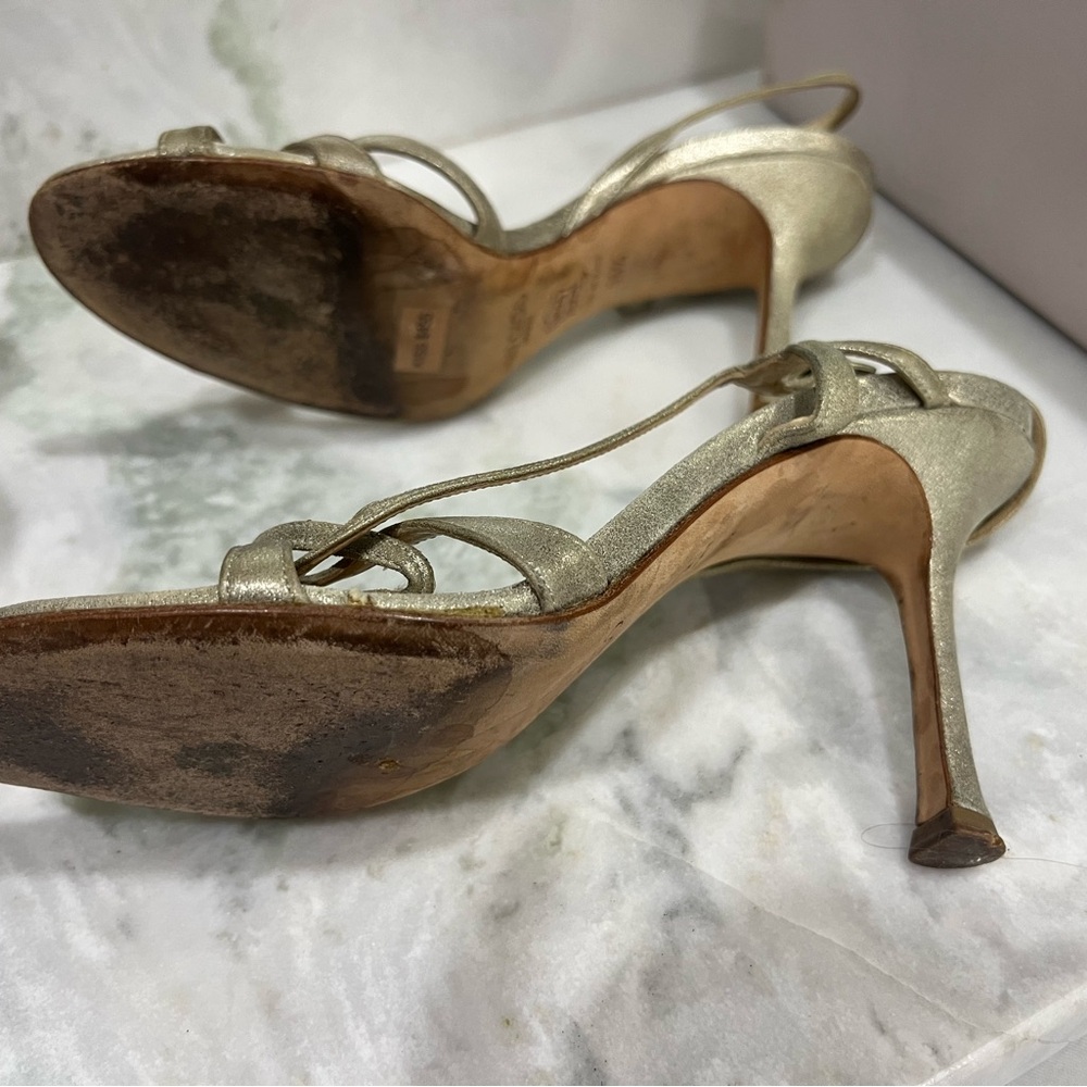 Burma gold Jimmy Choo sandals